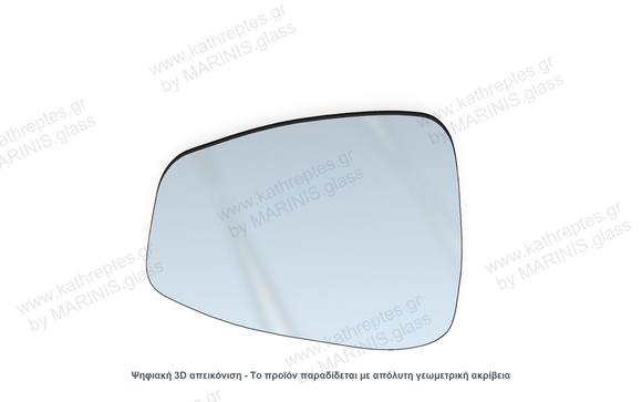 Κρύσταλλο καθρέπτη Κρύσταλλο Καθρέπτη Citroen 2CV 1970-1990 Αριστερός (Οδηγού)