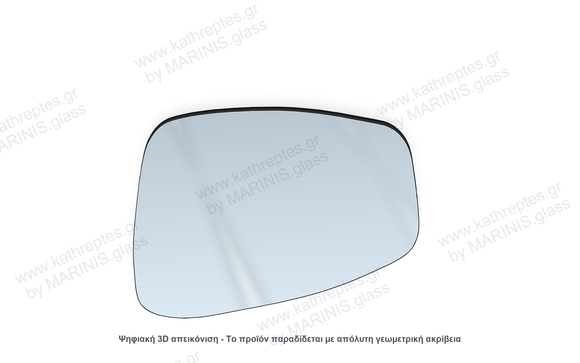Κρύσταλλο καθρέπτη Κρύσταλλο Καθρέπτη Citroen 2CV 1970-1990 Δεξιός (Συνοδηγού)