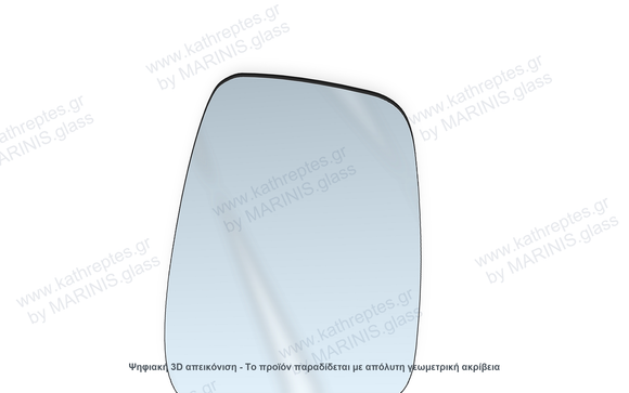 Κρύσταλλο καθρέπτη Κρύσταλλο Καθρέπτη Peugeot Bipper 2007-2017 Δεξιός (Συνοδηγού)