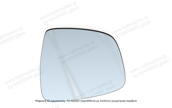 Κρύσταλλο καθρέπτη Κρύσταλλο Καθρέπτη Renault Sandero Stepway 2009-2012 Δεξιός (Συνοδηγού)