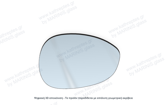 Κρύσταλλο καθρέπτη Κρύσταλλο Καθρέπτη Ford Ka 2008-2016 Δεξιός (Συνοδηγού)