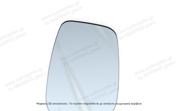Κρύσταλλο καθρέπτη Κρύσταλλο Καθρέπτη Peugeot Bipper 2008-2017 Δεξιός (Συνοδηγού)