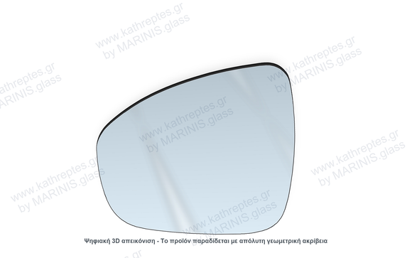 Κρύσταλλο καθρέπτη Κρύσταλλο Καθρέπτη Lancia Ypsilon 2011-2024 Αριστερός (Οδηγού)