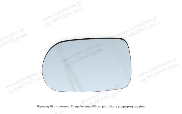 Κρύσταλλο καθρέπτη Κρύσταλλο Καθρέπτη Fiat Palio Weekend 2004-2012 Αριστερός (Οδηγού)