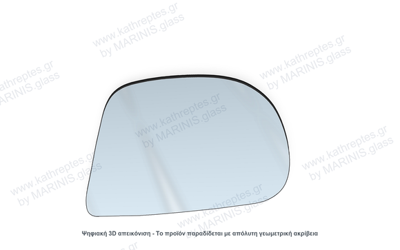 Κρύσταλλο καθρέπτη Κρύσταλλο Καθρέπτη Hyundai Santro Xing 2003-2014 Δεξιός (Συνοδηγού)
