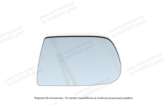 Κρύσταλλο καθρέπτη Κρύσταλλο Καθρέπτη Ford Festiva Mini Wagon 1996-2002 Δεξιός (Συνοδηγού)