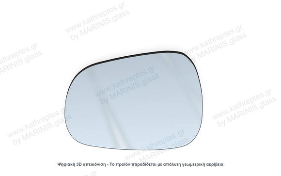 Κρύσταλλο καθρέπτη Κρύσταλλο Καθρέπτη Renault Modus 2004-2012 Αριστερός (Οδηγού)