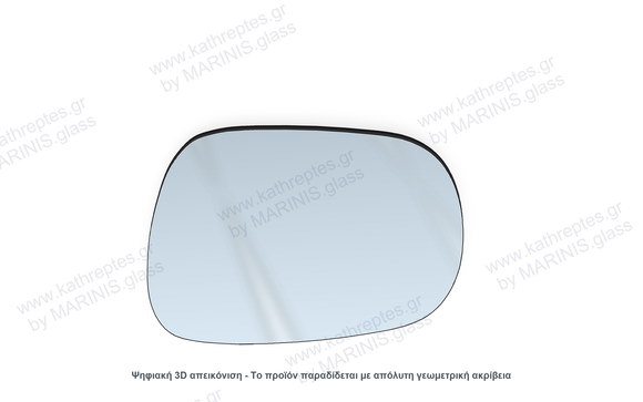 Κρύσταλλο καθρέπτη Κρύσταλλο Καθρέπτη Renault Modus 2004-2012 Δεξιός (Συνοδηγού)