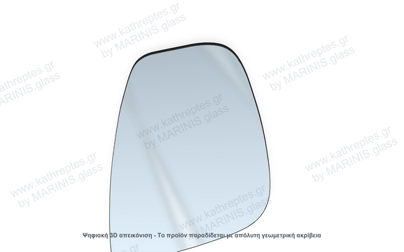 Κρύσταλλο καθρέπτη Κρύσταλλο Καθρέπτη Toyota ProAce City / Verso 2019-2026 Δεξιός (Συνοδηγού)