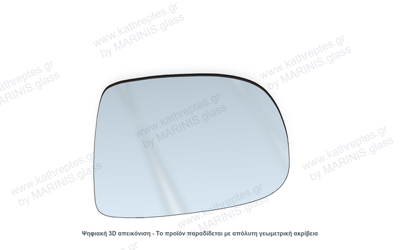 Κρύσταλλο καθρέπτη Κρύσταλλο Καθρέπτη Opel Corsa 2000-2006 Δεξιός (Συνοδηγού)