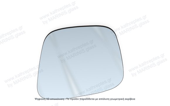 Κρύσταλλο καθρέπτη Κρύσταλλο Καθρέπτη Honda Passport 1998-2002 Δεξιός (Συνοδηγού)