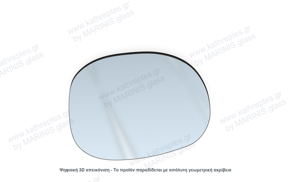 Κρύσταλλο καθρέπτη Κρύσταλλο Καθρέπτη Peugeot 206+ 2009-2013 Δεξιός (Συνοδηγού)