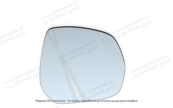 Κρύσταλλο καθρέπτη Κρύσταλλο Καθρέπτη Peugeot 5008 2009-2016 Δεξιός (Συνοδηγού)