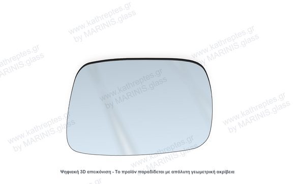 Κρύσταλλο καθρέπτη Κρύσταλλο Καθρέπτη Renault Megane 2002-2009 Δεξιός (Συνοδηγού)
