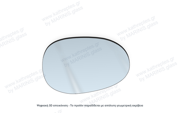 Κρύσταλλο καθρέπτη Κρύσταλλο Καθρέπτη Smart Fortwo 1998-2007 Δεξιός (Συνοδηγού)