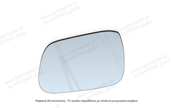 Κρύσταλλο καθρέπτη Κρύσταλλο Καθρέπτη Subaru Impreza WRX STi 2004-2007 Αριστερός (Οδηγού)