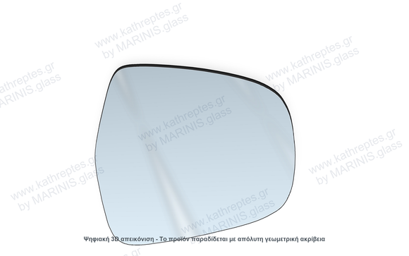 Κρύσταλλο καθρέπτη Κρύσταλλο Καθρέπτη Maruti Suzuki S-Cross 2013-2021 Δεξιός (Συνοδηγού)