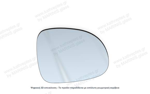 Κρύσταλλο καθρέπτη Κρύσταλλο Καθρέπτη Volkswagen Jetta V 2005-2008 Δεξιός (Συνοδηγού)