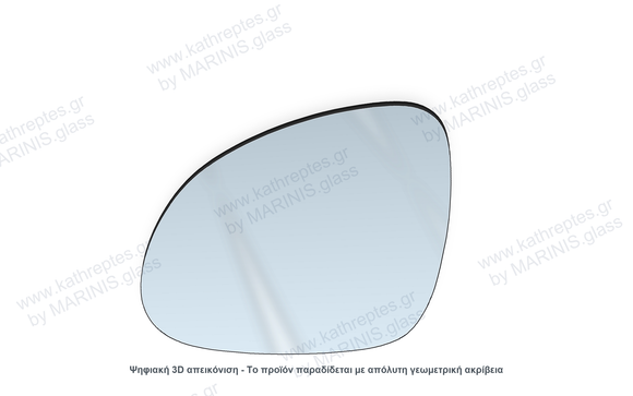 Κρύσταλλο καθρέπτη Κρύσταλλο Καθρέπτη Volkswagen Jetta 2005-2008 Αριστερός (Οδηγού)