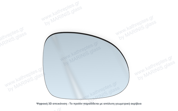 Κρύσταλλο καθρέπτη Κρύσταλλο Καθρέπτη Volkswagen Jetta 2005-2008 Δεξιός (Συνοδηγού)