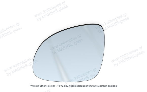 Κρύσταλλο καθρέπτη Κρύσταλλο Καθρέπτη Volkswagen Passat 2005-2010 Αριστερός (Οδηγού)