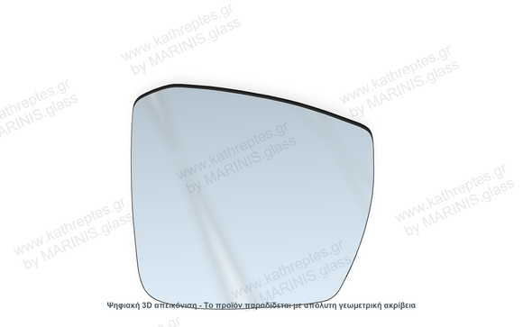 Κρύσταλλο καθρέπτη Κρύσταλλο Καθρέπτη VW T-Cross 2018-2024 Δεξιός (Συνοδηγού)