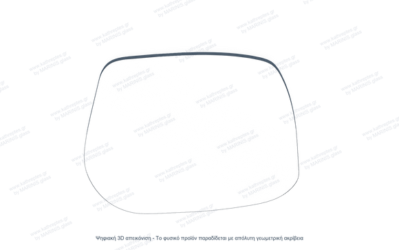 Κρύσταλλο Καθρέφτη Toyota Yaris 2005-2011 | kathreptes.gr